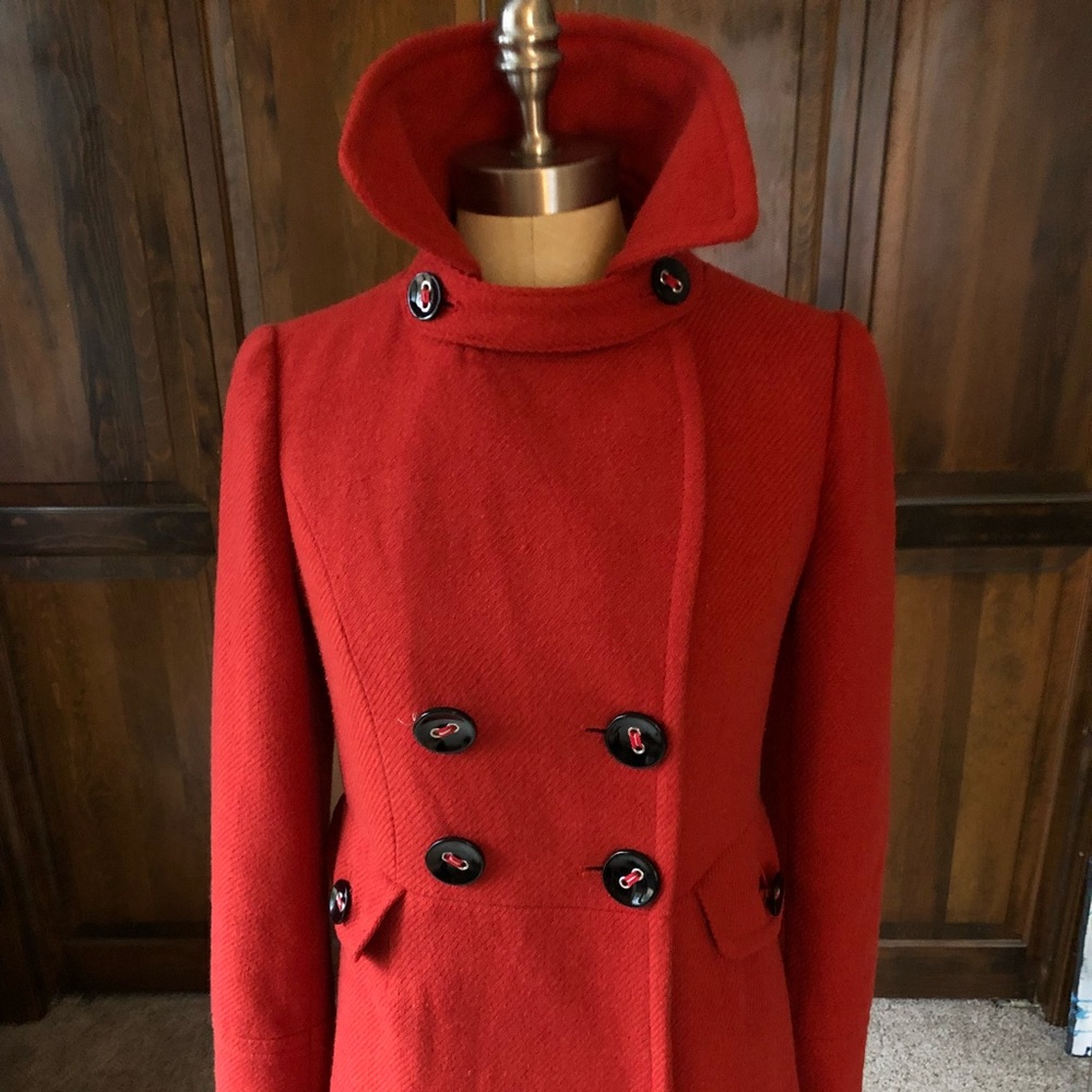 Double breast wool blend coat